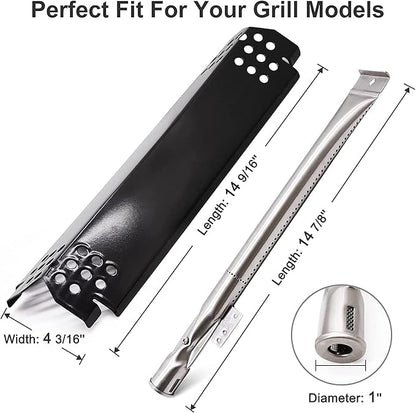 Criditpid Grill Replacement Parts for Nexgrill 720-0925S, 720-0864, 720-0864M Models. Grill Heat Plates, Burner Tubes for BBQ PRO 3 Burner Grill 122.20148511.