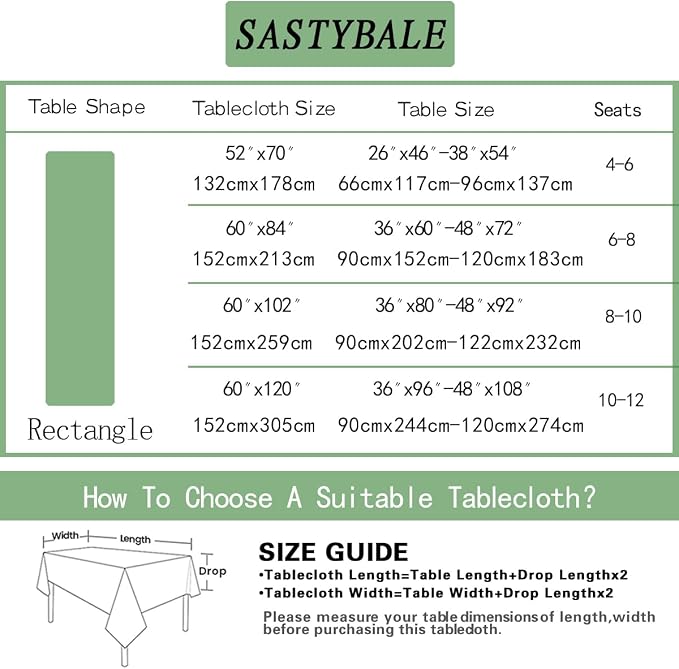 SASTYBALE Spring Summer Tablecloth, 52" x 70" Rectangular Watercolor Wild Flower Birds Plants Decorative Table Cloth Washable Water Resistant Table Cover for Party Picnic Dinner Decor, Colourful