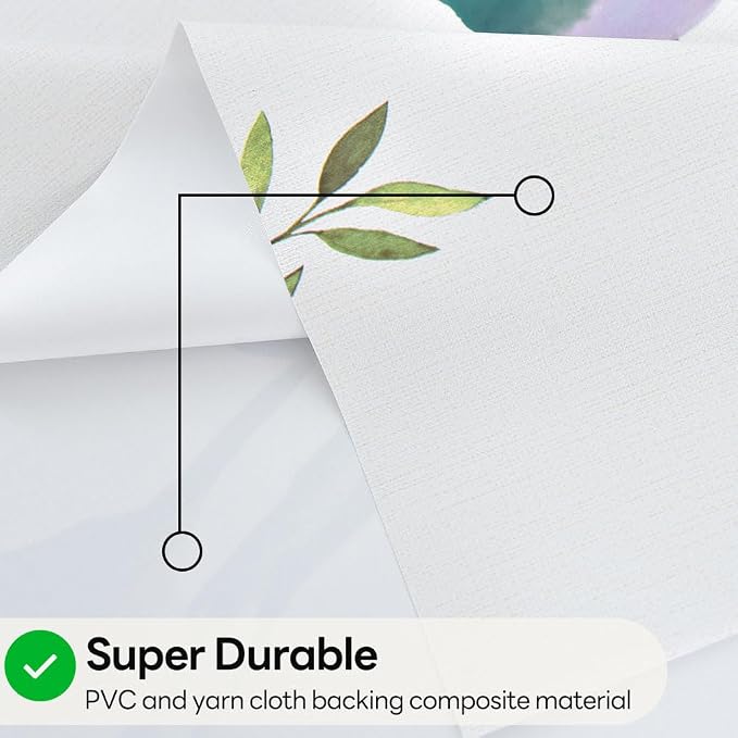 Wipeable Waterproof Tablecloth Vinyl Tablecloths for Rectangle Tables Heavy Duty PVC Tablecloth for Kitchen Dining Table(Birds, 54'' x 54'')