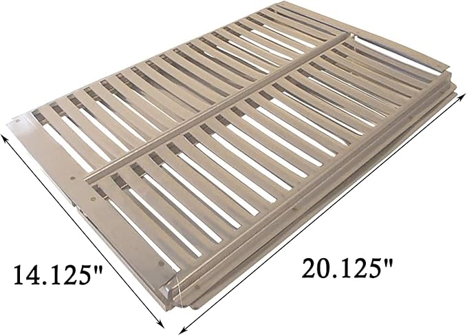 Shengyongh SS99511 (1-Pack) Stainless Steel Heat Plate Replacement for Ducane 1204, 1204S, 1204SHLPE, 1204SHNE, 1205, 1205SHLPE, 1205SHNE, 2004, 2004CPGLP, 2004S, 2004SHLPE, 2004SHNE, 6004, 804, 804S