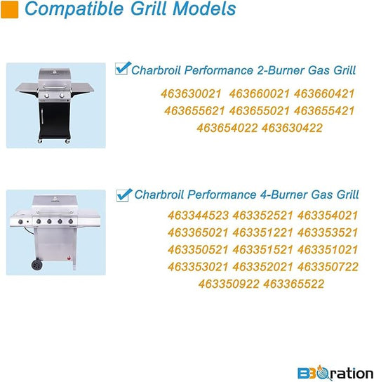 17" Grill Grate for Charbroil Performance 4 Burner 463352521 463354021 463365021 463365522 Cooking Grate for Charbroil Grill Replacement Parts 463366022 G426-0004-W1 G426-0005-W1