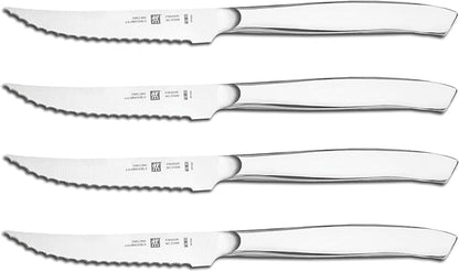 ZWILLING 4-pc Serrated Mignon Steak Knife Set, Stainless Steel