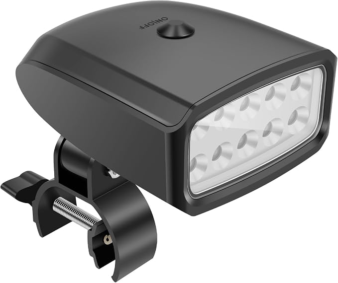 Grill Light with 10 Light Beads High Brightness BBQ Light Heat Resistant LED Grill Light Practical BBQ Grill Light for Outdoor Barbecue Picnic(1,Black)
