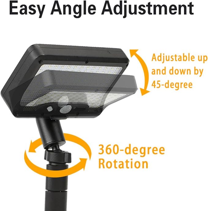 2 Pack Solar Clamp Lights Outdoor,3 Color Modes,LED Street,Grill for Grill, Rechargeable ABS+PS Texture for Camping Garden Pathway Solar