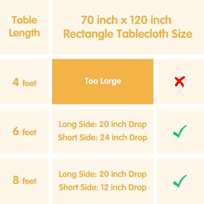 BRILLMAX 10 Pack Black Tablecloths 70x120 Inch for 6-8ft Rectangle Tables | 150 GSM Polyester Fabric, Universal Fit, Water, Stain & Wrinkle Resistant Cloth Cover for Wedding Reception Banquet Party