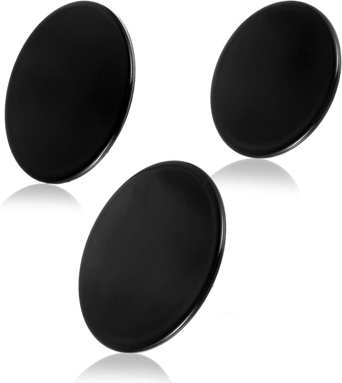 Surface burner cover replacement part suitable for GE gas range/oven/stove wb29k10006-1 large cap - 3 1/2 inches wide- wb29k10001-1 medium caps-3 3/16 wide wb29k10009-1 small cap- 2 9/16