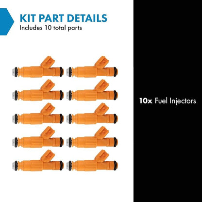 TRQ Fuel Injector Set | For 2000-2005 Ford