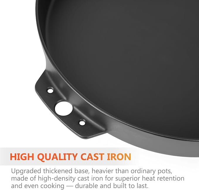 QuliMetal Grill Griddle for Weber Genesis 300 & 400 Series, Cast‑Iron Griddle Replacement Parts for Genesis E/S325, Genesis E/S335, Genesis E425, Genesis E435 Gas Grills, 14.96" x 13.14” x 2.1"