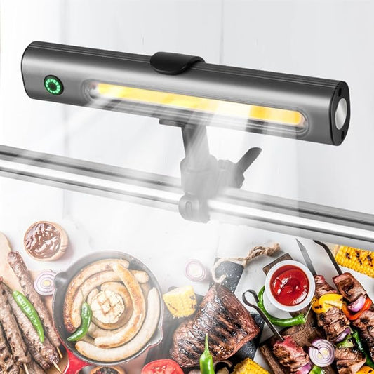 Barbecue BBQ Magnetic Grill Light, 360 Rotation, 2000MAH Rechargeable, Multi-Mount System for Outdoor Grill, Griddle, Cooking Use