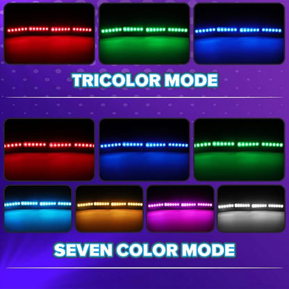 4PCS RGB Front Grill Lights Compatible with Toyota 4Runner SR SR5 2025 2026 | 8 Lighting Modes, with 4-in-1 Wire Harness Fuse Adaptor, LED Grille Light Bar for Toyota 4Runner 2025 2026