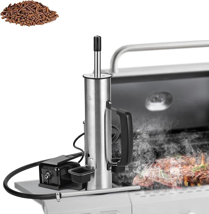 EUTRKei Cold Smoke Generator for Traeger Smoker Grill, Cordless Electric Smoke Tube with Air Pump, Cold Smoking for Cheese, Fish, Meat, Men Gifts, for Tailgating, Backyard, Party