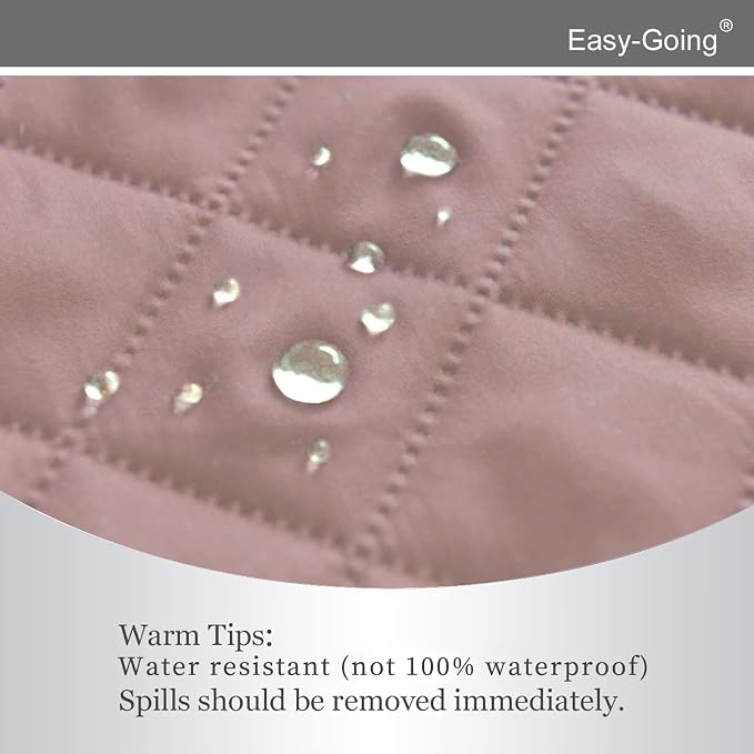 Easy-Going Reversible Couch Cover, Recliner 22 in, Pink/Beige | Machine Washable Slipcover For Dogs, Water Resistant Furniture Mat For Living Room, Non-Slip Sofa Cover, Pet Friendly
