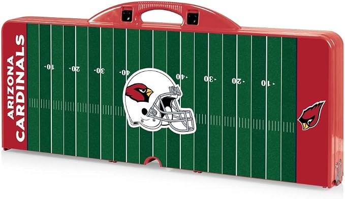 Picnic TIME NFL Football Field Folding Picnic Table, Camping Table, Outdoor Table with Umbrella Hole