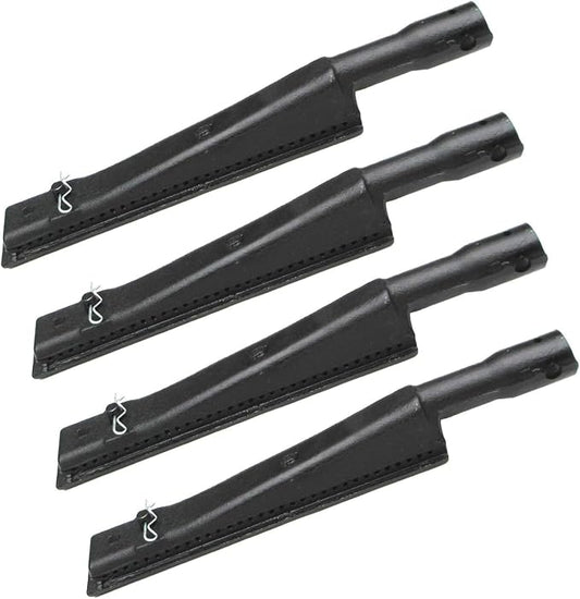 Parts DB102 (4-Pack) 12 7/8" x 2 1/8" Cast Iron Burner Replacement for Brinkmann 810-4415-0, 810-4415-1, Charmglow, Costco Kirkland, Grill Zone, Nexgrill 720-0082 Gas Grill