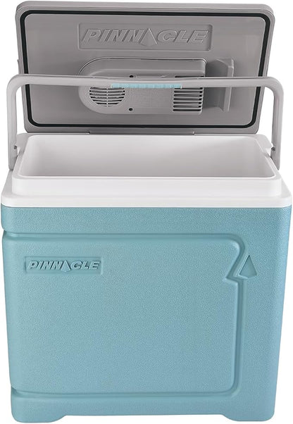 Pinnacle Thermoware Electric Cooler – Large 30L Portable Cooler for Hot and Cold Drinks and Food – 12v Travel Cooler for Car, Camper, RV, Van – Plug-In Cooler Refrigerator for Travel, Fishing, Hunting