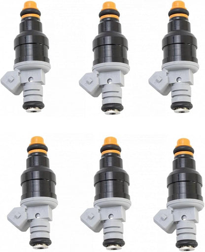 TRQ 6 Piece Fuel Injector Set | For 86-97 Ford Aerostar Bronco II E-150 Econoline Club Wagon E-250 E-350