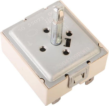 WB24T10063 Dual Burner Infinite Switch for GE Electric Range Stove Surface Element Control Replacement Part Replaces AP3189829 PS236785 WB24T10015