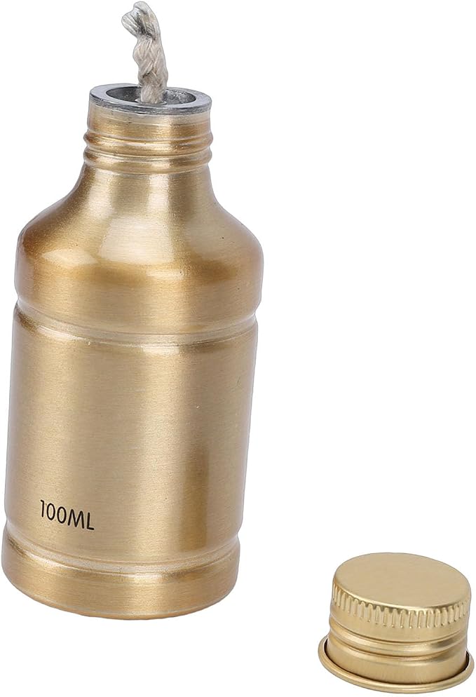 Portable Aluminum Alloy Alcohol Burner Lamp for Outdoor Activities 100ml Capacity