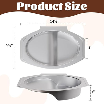Water Bowl Replacement for Masterbuilt 30 inch Electric Smoker, Fits Masterbuilt Parts 9007170040, Smoker Water Pan Compatible with MB20071117, MB20071418, 20071117, Stainless Steel
