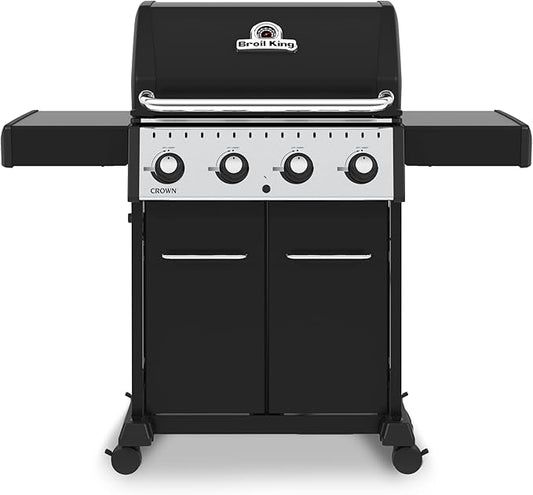 Broil King 865254 Crown 420, Liquid Propane (LP), Black