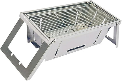 Folding Grill Barbecue Grill with Carrying Bag Outdoor Cooking Portable Charcoal Grill Tabletop Bbq Charcoal Grill for Party Camping Backyard Picnic, 57.5x21.5cm