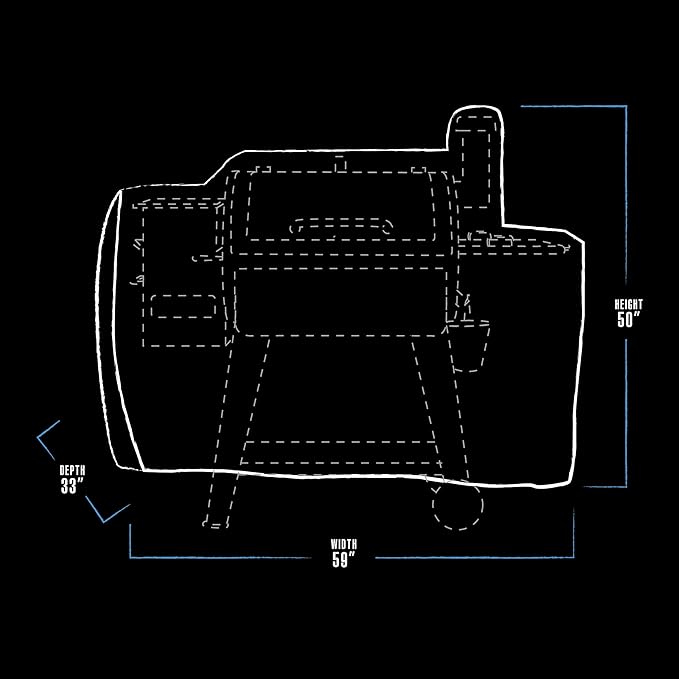 Pit Boss 800 Series Deluxe Grill Cover for 820 and 850 Grills - 73821,(Pack of 3)