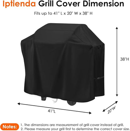 Grill Cover for Grill DEPOTS 3 Burner Propane Gas Grill-41x20x38in | 41inch Barbeque Covers for HUGROVE 4 Burner Grill, Outdoor Grill Cover Waterproof for BBQ Grill, Outdoor Cooking Kitchen