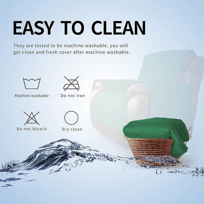 Easy-Going Oversized Recliner Chair Slipcover Reversible Sofa Cover Water Resistant Couch Cover Furniture Protector with Elastic Straps for Pets Dog Cat (Oversized Recliner, Green/Christmas Red) | Machine Washable Slipcover For Dogs, Water Resistant Fu...