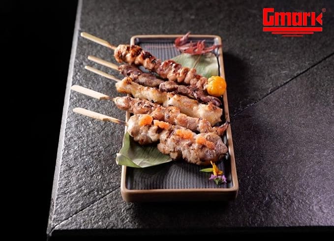 Gmark Bamboo Paddle Skewers 12" 100pc/Bag, Kabob Skewers, BBQ Skewers for Outdoor Grilling GM1075 (Pack of 2)