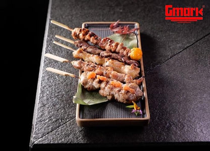 Gmark Bamboo Paddle Skewers 12" 100pc/Bag, Kabob Skewers, BBQ Skewers for Outdoor Grilling GM1075 (Pack of 2)