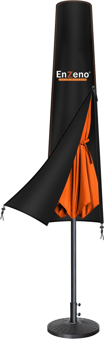 Enzeno Umbrella Covers for Patio Umbrellas 7-10 Feet,Oxford Fabric Outdoor Umbrella Cover Waterproof UV-Resistant Protection for Market Parasol (Fits Market Umbrella up to 7′S/10′R)