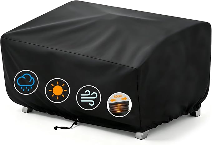 24" Grill Cover for Cuisinart CGG-306 & Pit Boss 75275 Tabletop Grills | 2-Burner Grill Cover for Cuisinart CGG-306 & CGG-059, Fits Pit Boss 75275 PB336GS PB100P1, Heavy Duty 600D Waterproof
