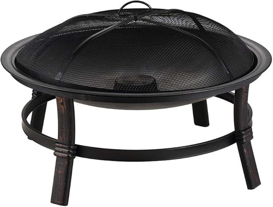 Endless Summer WAD15121MT Brushed Copper Wood Burning Outdoor Firebowl