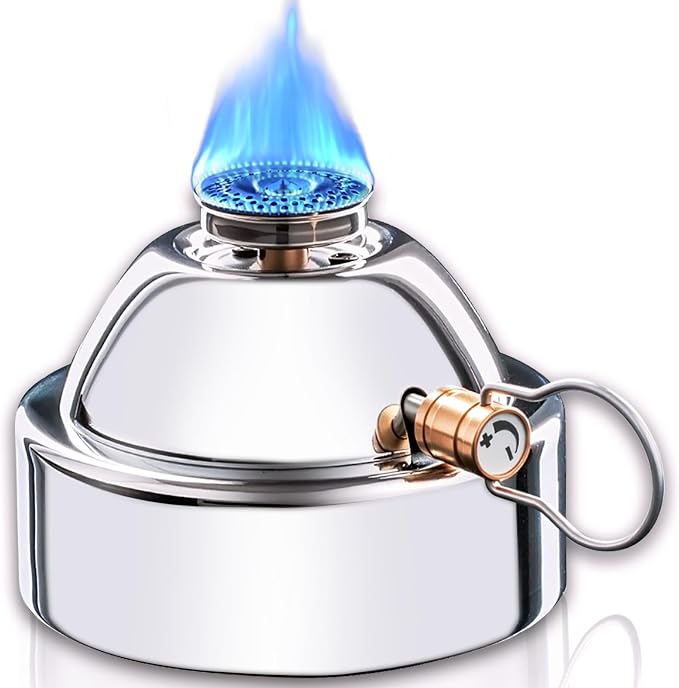 BLUEFIRE Butane Portable Countertop Butane Burner for Tabletop Coffee Siphon Syphon/w Furnace Stand Espresso Maker Chafing Soup Tureens Fondue Bunsen