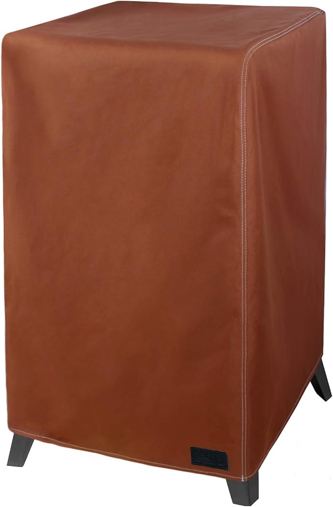 NetttyPro Electric Smoker Cover for Outside Masterbuilt Smoker 40 inch, Outdoor Waterproof Heavy Duty Square Vertical Small Grill Cover, 25" W x 23" D x 43" H, Brown