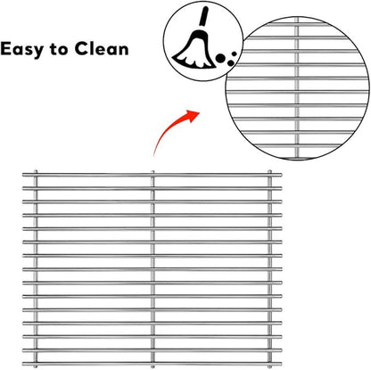 Uniflasy Grill Cooking Grate for Nexgrill 4-5 Burner Grills 720-0830H 720-0783E 720-0697 720-0773 720-0888 720-0783C Grill Parts Master Forge 1010037, 17 1/4 Inch