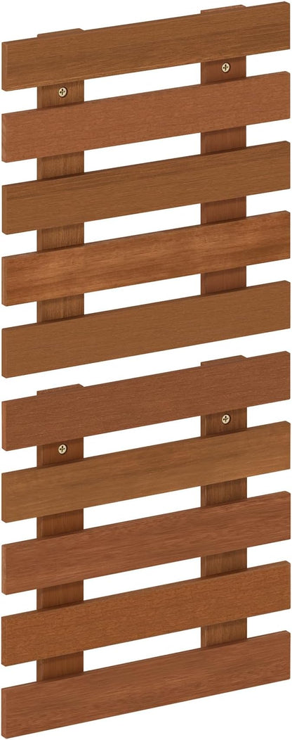 Furinno TIOMAN Outdoor Vertical Wall Planter, Set of 2 Wooden Hanging Planters, for Indoor, Outdoor Plants, Balcony, Patio, Natural