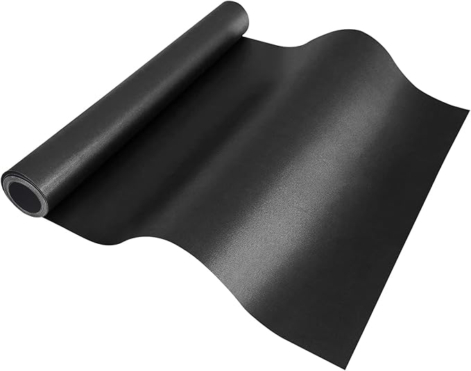 BBQ Grill Mat Roll, Cut to Size Grill Mats for Outdoor, Non-stick Accessories for Gas, Charcoal, Electric Grill, 15.75IN x 10 FT(Black)