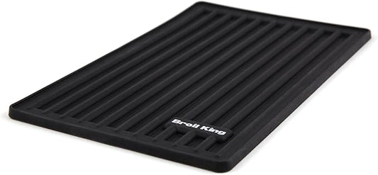 Broil King 60008 Silicone Side Shelf Mat, Magnetic Design Crown Pellet, Black