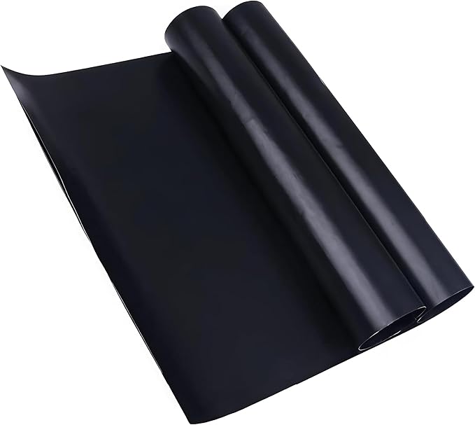 3-Pack Heavy Duty Non-Stick Grill Mats - Reusable BBQ Sheets for Gas, Charcoal & Electric Grills (Black)