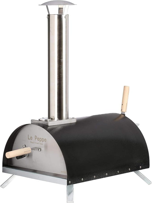 Le Peppe Portable Wood-Fired Pizza Oven- #1 SELLER (Black)