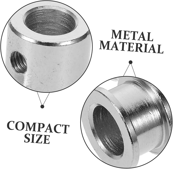 3pcs Accessories Reusable Spit Stops Rotisserie Bushing Grilling Rod Stopper Kit Stainless Grilling Rod Bolt Replacement Spit Camp Grill Barbecue Iron Plated with Chromium Silver