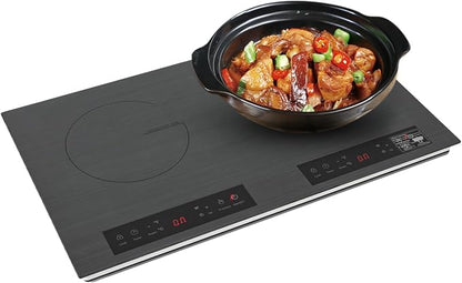 Induction Cooktop, 2600W Induction Cooker, Electric Hot Plate for Cooking Portable Hot Plate Countertop Cooker with Temperature Control