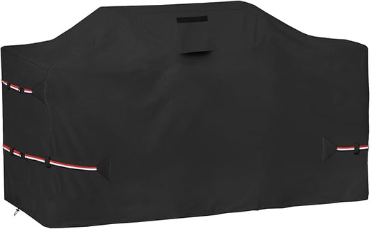 98 Inch Island Grill Cover - 600D Heavy Duty Waterproof All Weather Protection Outdoor Cover,Black