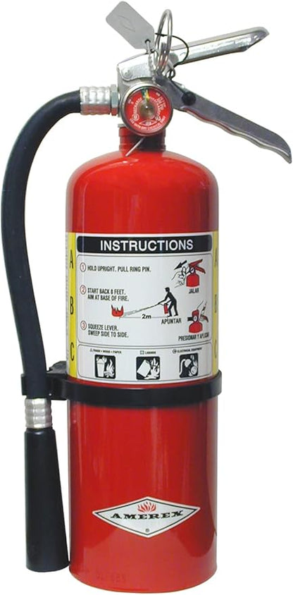 Amerex B500 ABC Dry Chemical 5 lb. Fire Extinguisher 2A-10 BC Rated - Set of 5