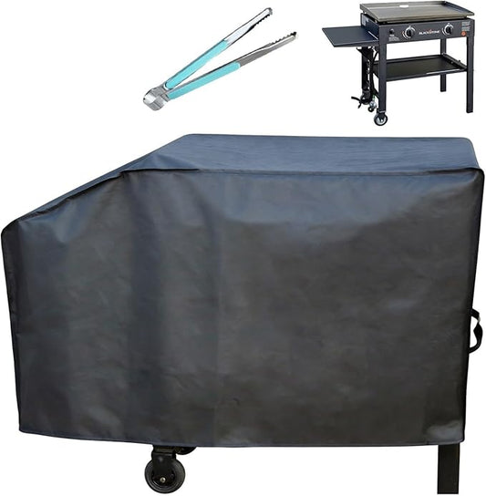 28 inch Blackstone Griddle Cover，600D Heavy Duty Waterproof Anti-UV Canvas Flat Top BBQ Cover for Blackstone 28'' Outdoor Cooking Gas Grill Griddle Station,