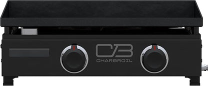 Charbroil 22" Performance Series Portable Tabletop 2 Burner Propane Gas Griddle, Black - 463614224