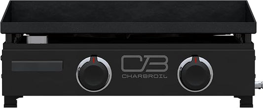 Charbroil 22" Performance Series Portable Tabletop 2 Burner Propane Gas Griddle, Black - 463614224
