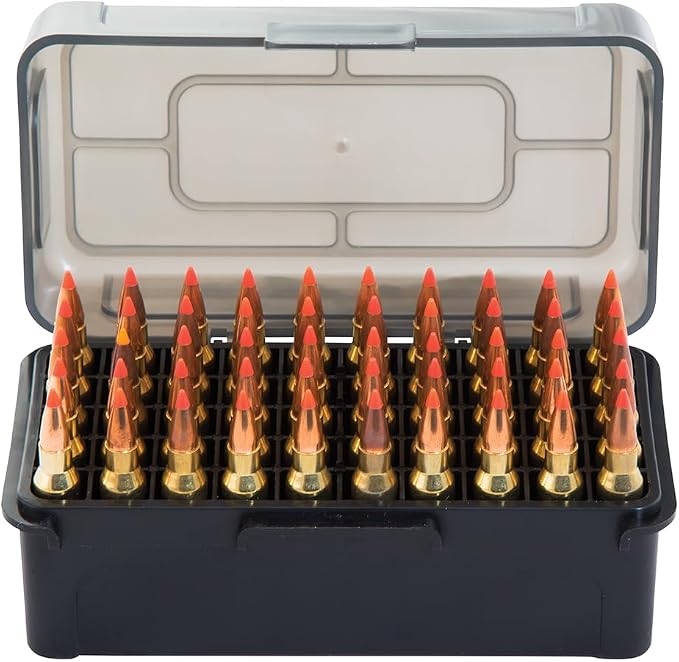 Caldwell 7.62x39 Ammo Box with Removable Lid and Strong Construction for Outdoor, Range, Shooting, Competition and Reloading, 5 count (Pack of 6)