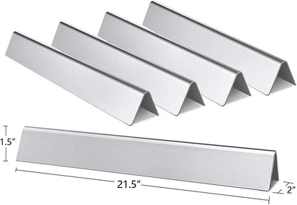 Hongso Replacement for Weber Spirit E210, Spirit 200 Series E&S 200 210, Genesis Silver A, Spirit 500 Models (with Side Controls), 65904 Grill Grates 7523, Flavorizer Bars 7534 7535, Burner Tube 7507